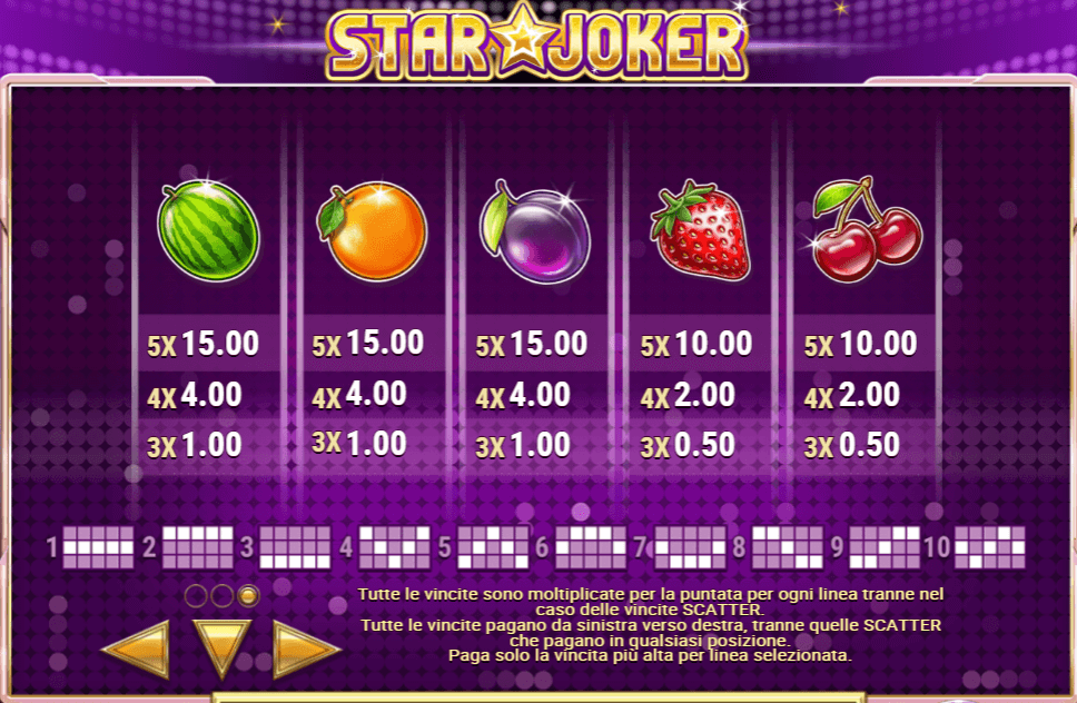 Star joker Simboli a basso valore