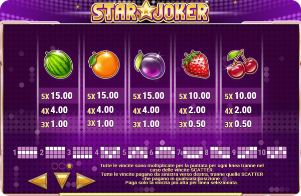 Star joker Simboli a basso valore
