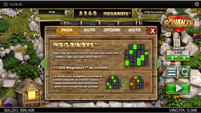 Bonanza Slot Linee di Pagamento