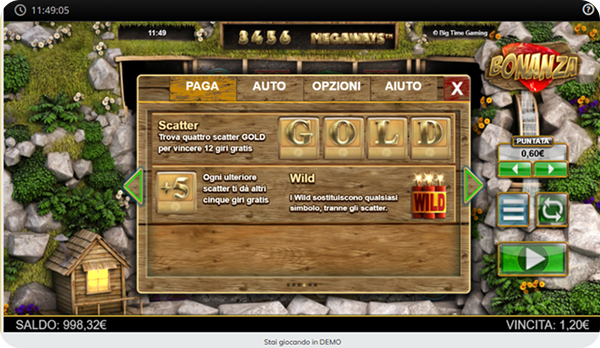 Bonanza Slot Simboli e le Combinazioni Vincenti