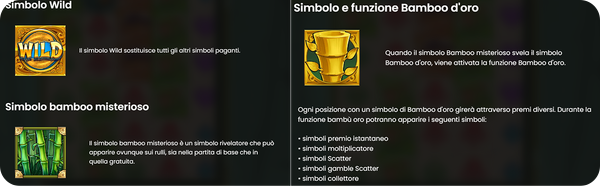 Big Bamboo Slot Simboli Speciali e Funzioni
