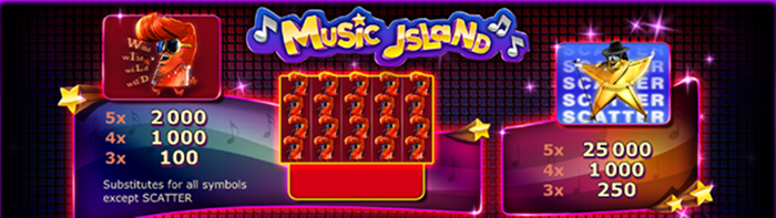 Music Island Slot Simboli Speciali e Funzioni Bonus