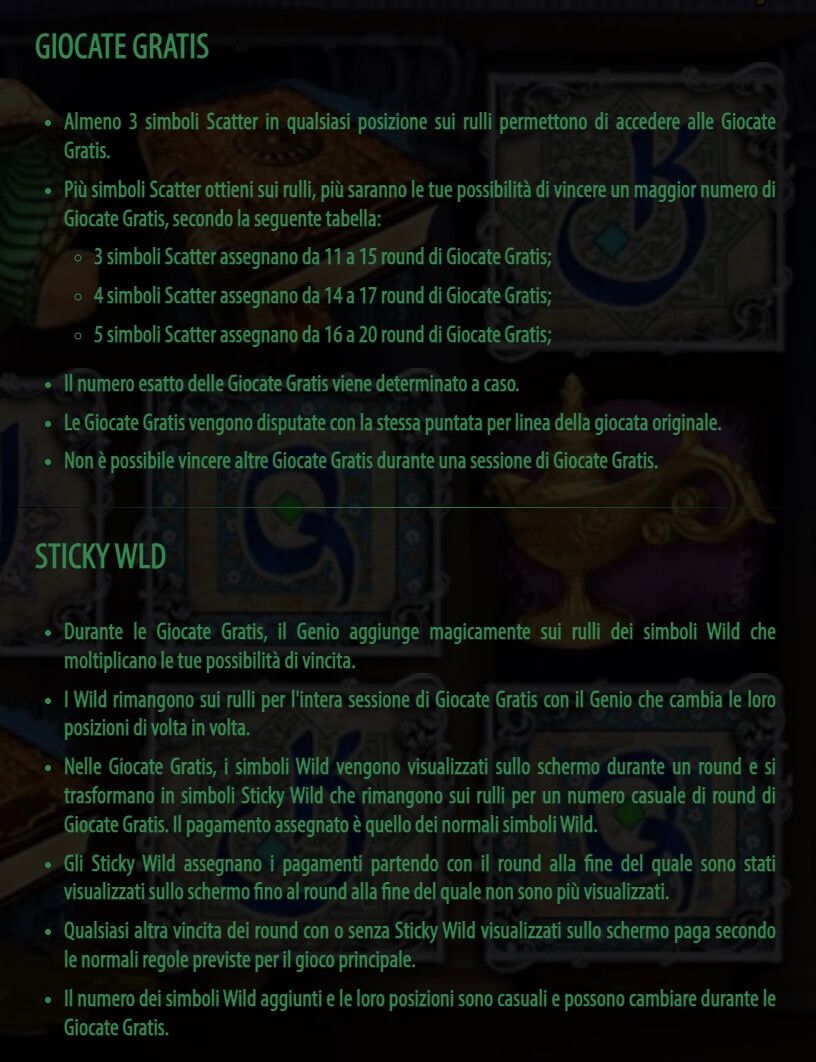 Millionaire Genie Simboli Speciali