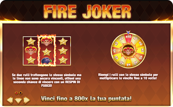 Fire Joker Slot Simboli e le Combinazioni Vincenti