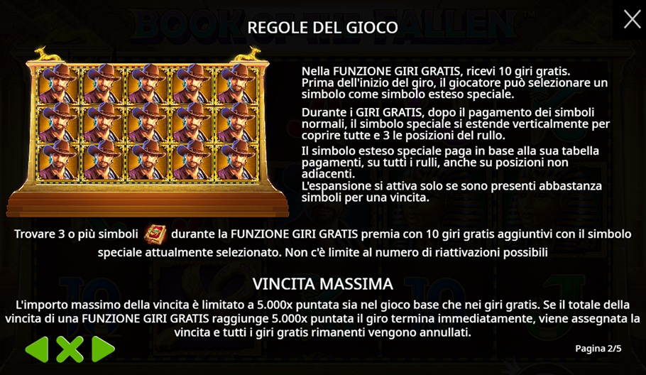 Book of the Fallen Slot Simboli e Funzioni Speciali