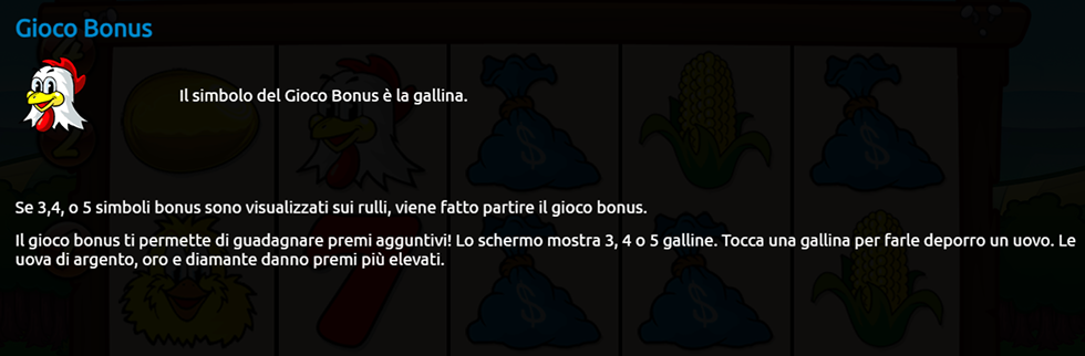 Fowl Play Gold Slot Simboli e Funzioni Speciali