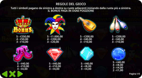 joke's jewels slot simboli e le combinazioni vincenti