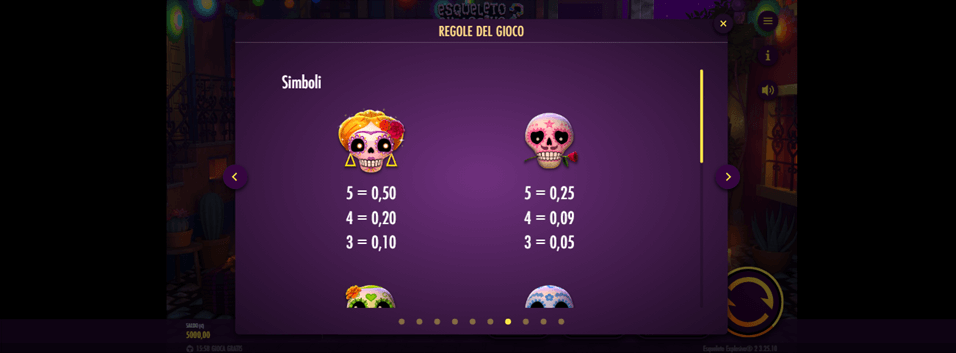 simboli pagamenti slot esqueleto explosivo 2