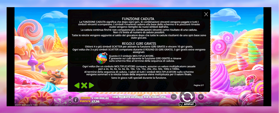 Sweet Bonanza 1000 slot online Simboli e Funzioni Speciali