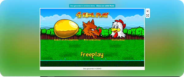 Ottieni bonus con questi simboli su 4 Fowl Play