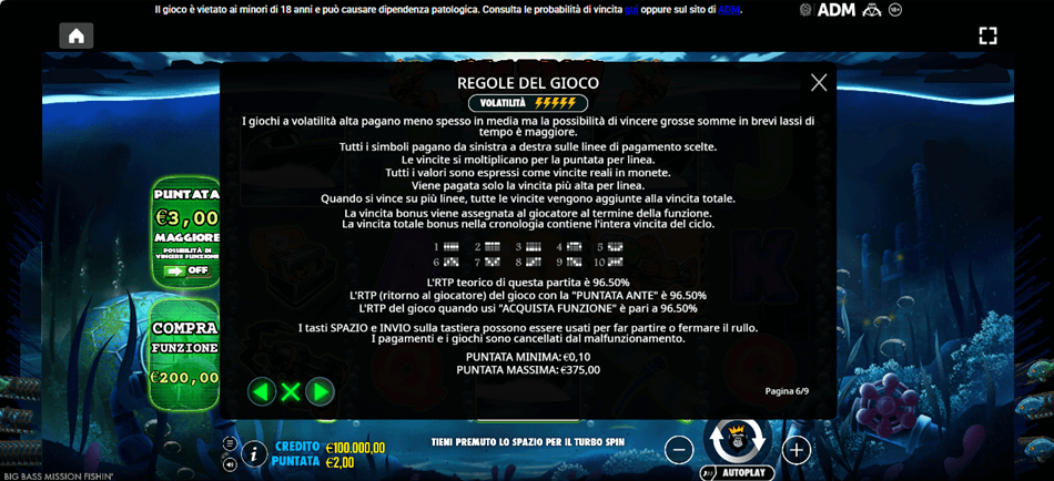 Big Bass Mission Fishin’ ha 10 linee di pagamento