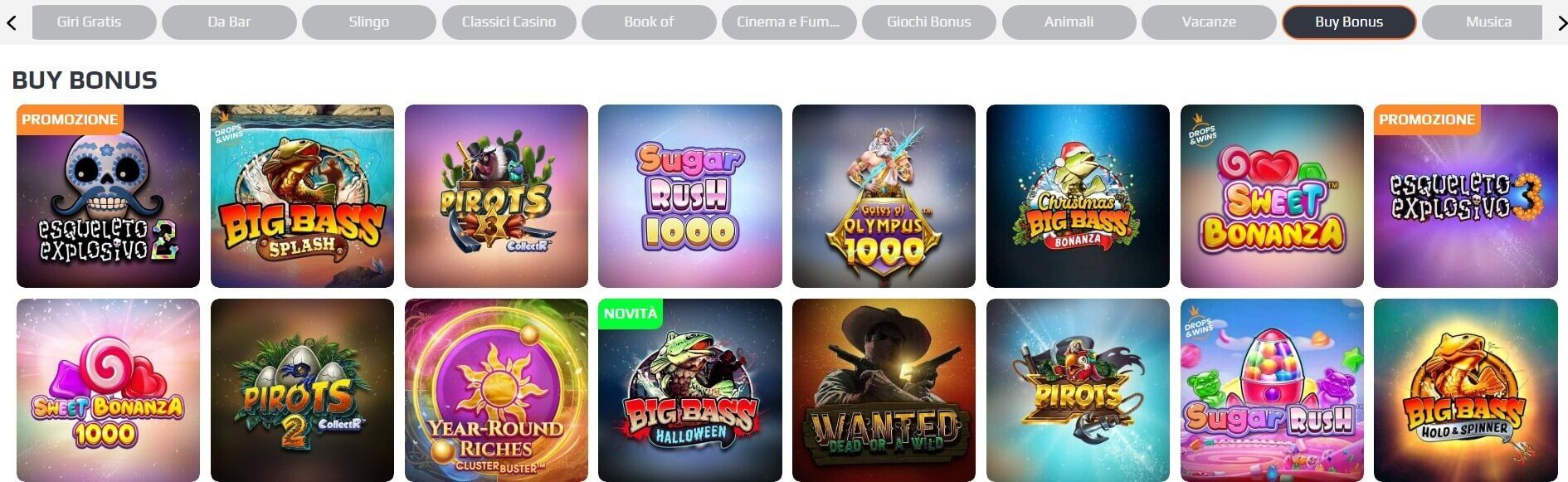 slot con acquisto bonus in Netbet