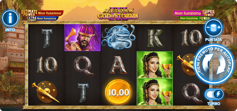 Slot con jackpot Age of the Gods