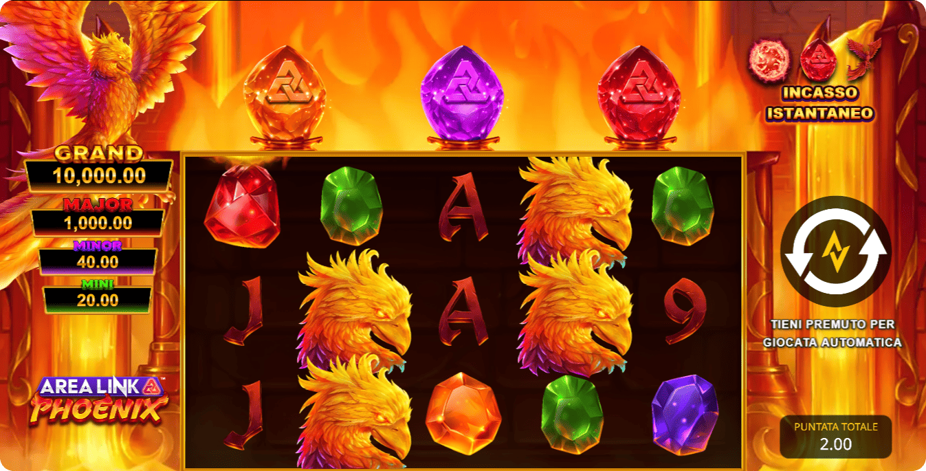 Area Link Phoenix Jackpot del casinò