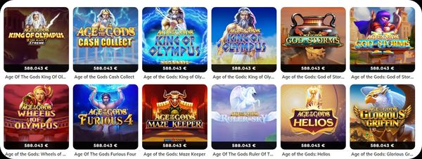 casino jackpot bonus age of gods