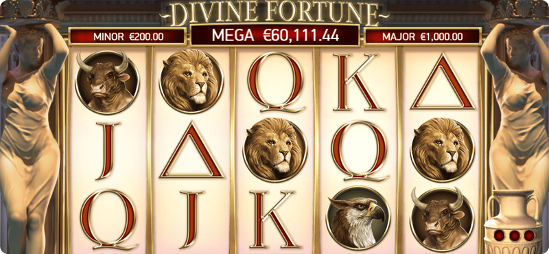 Jackpot progressivo Divine Fortune