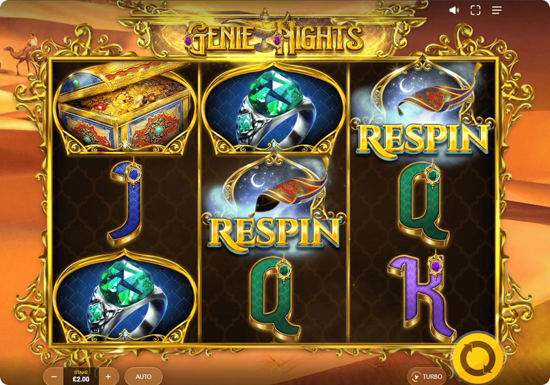 Gioco del casinò Genie Nights Opportunità di Jackpot Progressivo