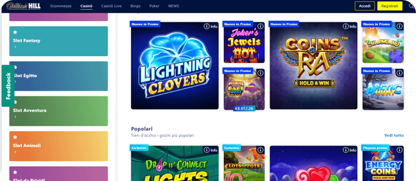 william hill recensione del design del casinò