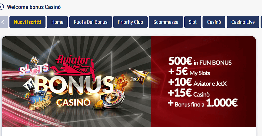 Bonus Eurobet Casinò Registrazione SPID