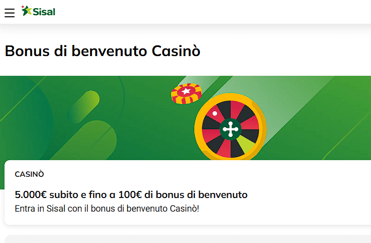 bonus registrazione Sisal con SPID
