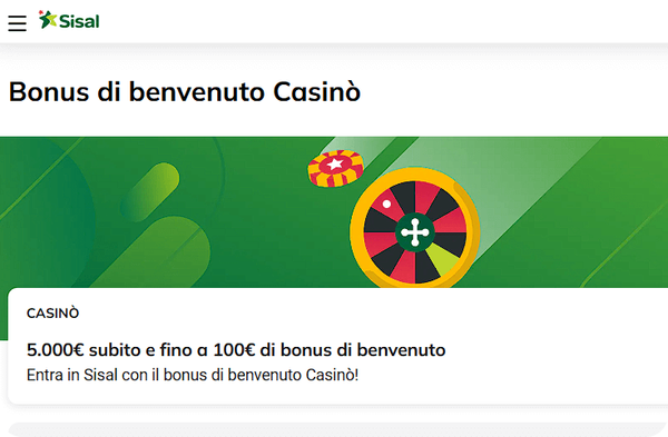 bonus registrazione Sisal con SPID