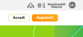 casinò online con procedura di registrazione SPID passo 1