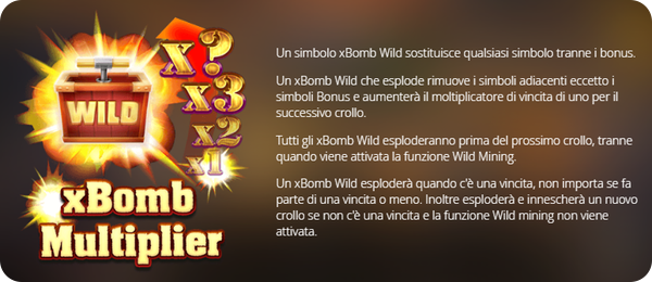 nolimit city funzionalità xbomb