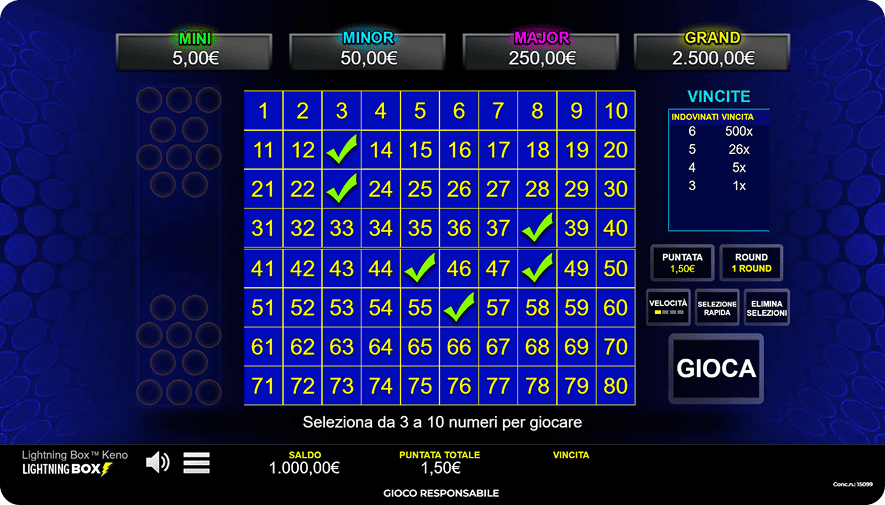 Giochi da Casinò Keno Immagine 1