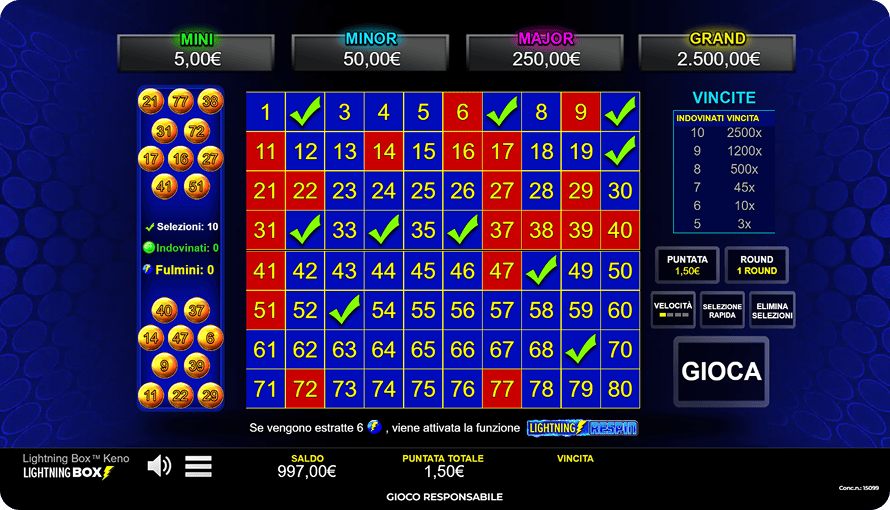 Giochi da Casinò Keno Immagine 4