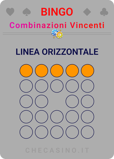 linea orizzontale nel bingo online