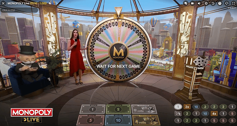 monopoly show gioco live