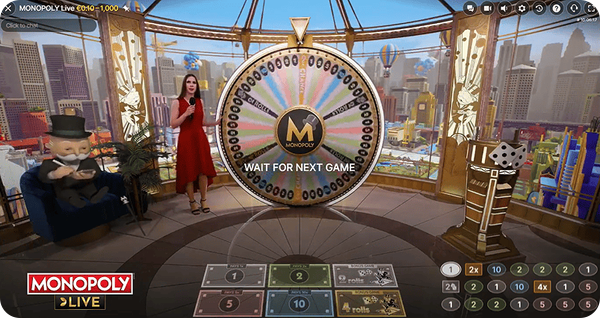 monopoly show gioco live