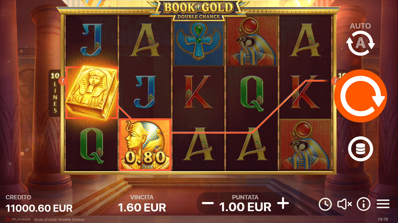 slot playson book of gold double chance