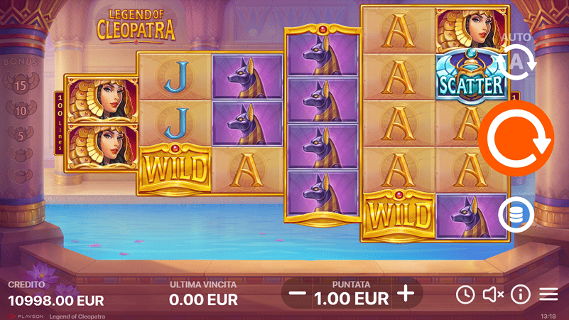 slot playson legend of cleopatra