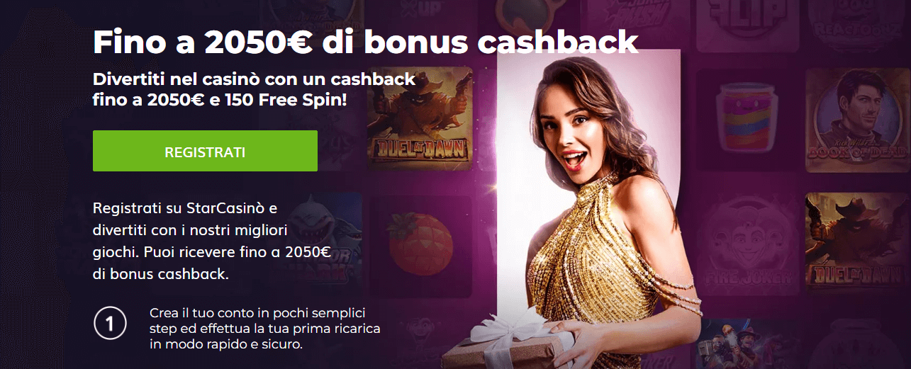 Star Casino Offre oltre 70 Giri Gratis Senza Deposito