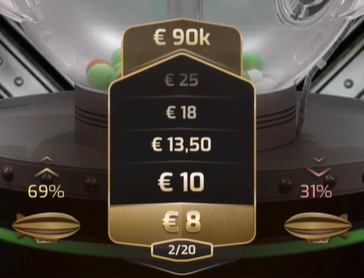 coppia di dirigibili in cash o crash live