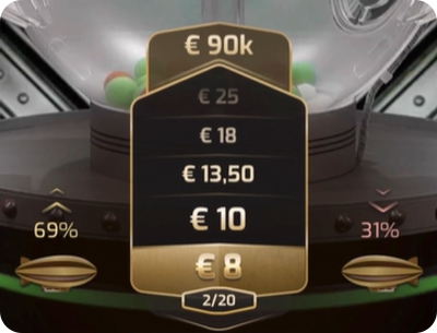 coppia di dirigibili in cash o crash live