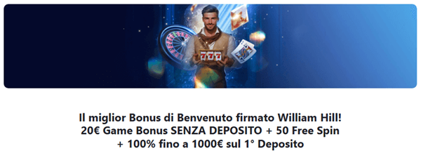 William Hill Bonus 10 Euro Senza Deposito