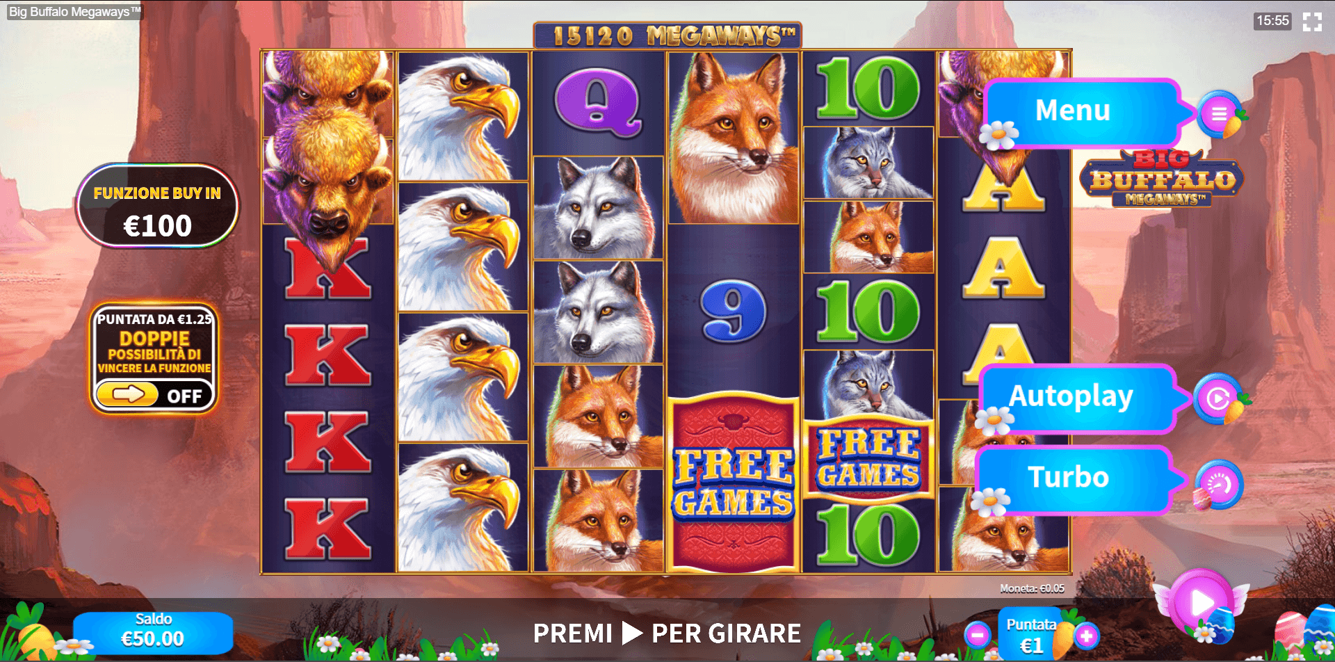 Skywind slot big buffalo megaways