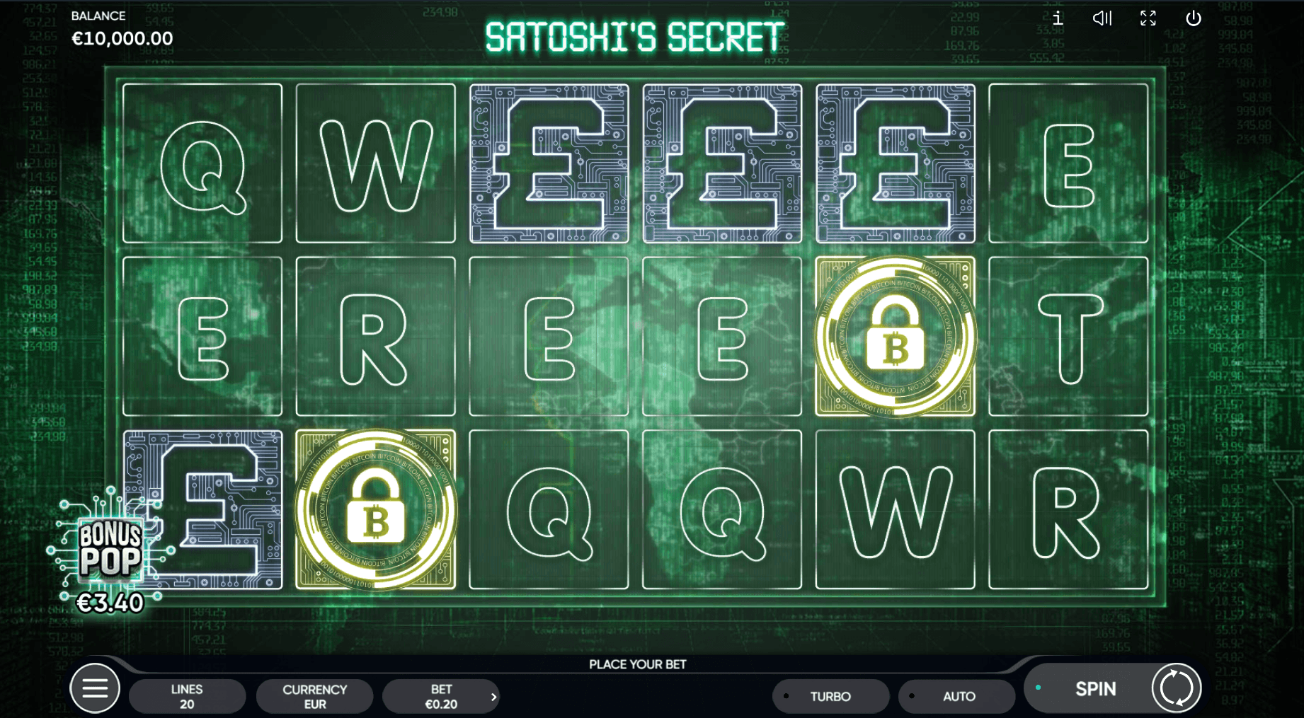 endorphina slot satoshis secret