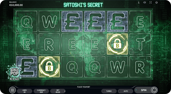 endorphina slot satoshis secret