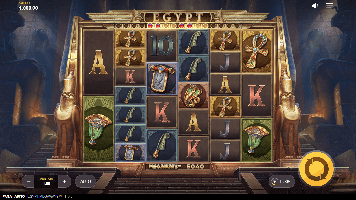 red tiger gaming slot egypt megaways