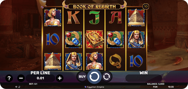 spinomenal slot book of rebirth