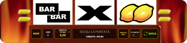 secondo passo per giocare a 5 line slot
