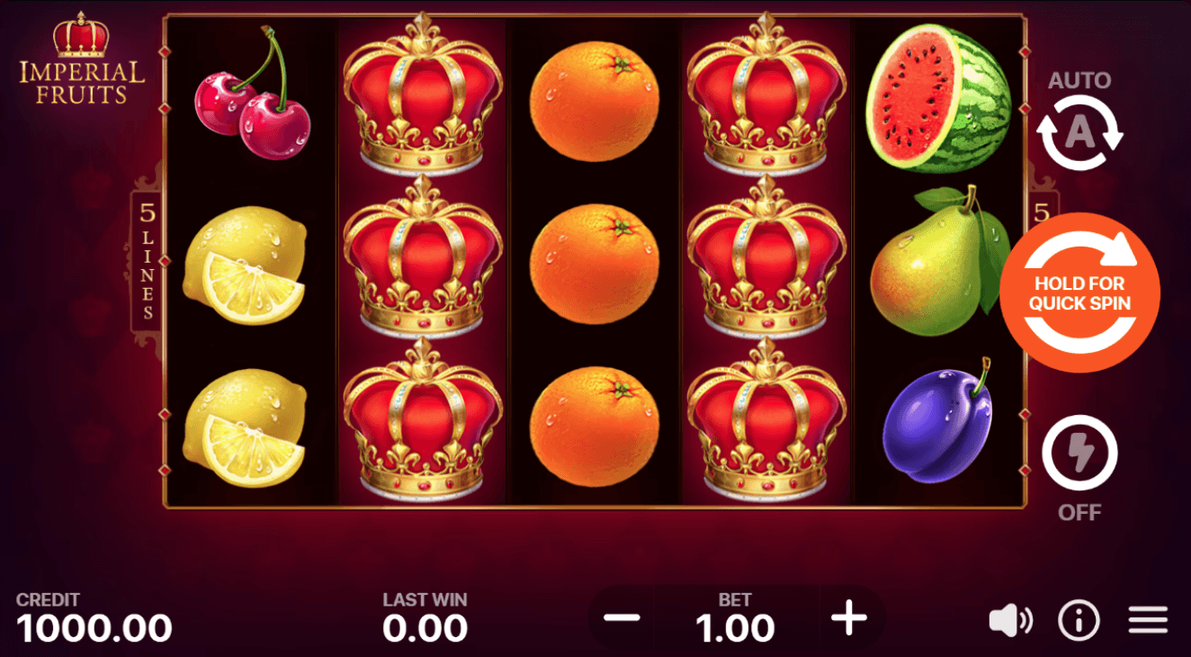 slot machine a 5 linee imperial fruits