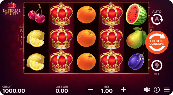 slot machine a 5 linee imperial fruits