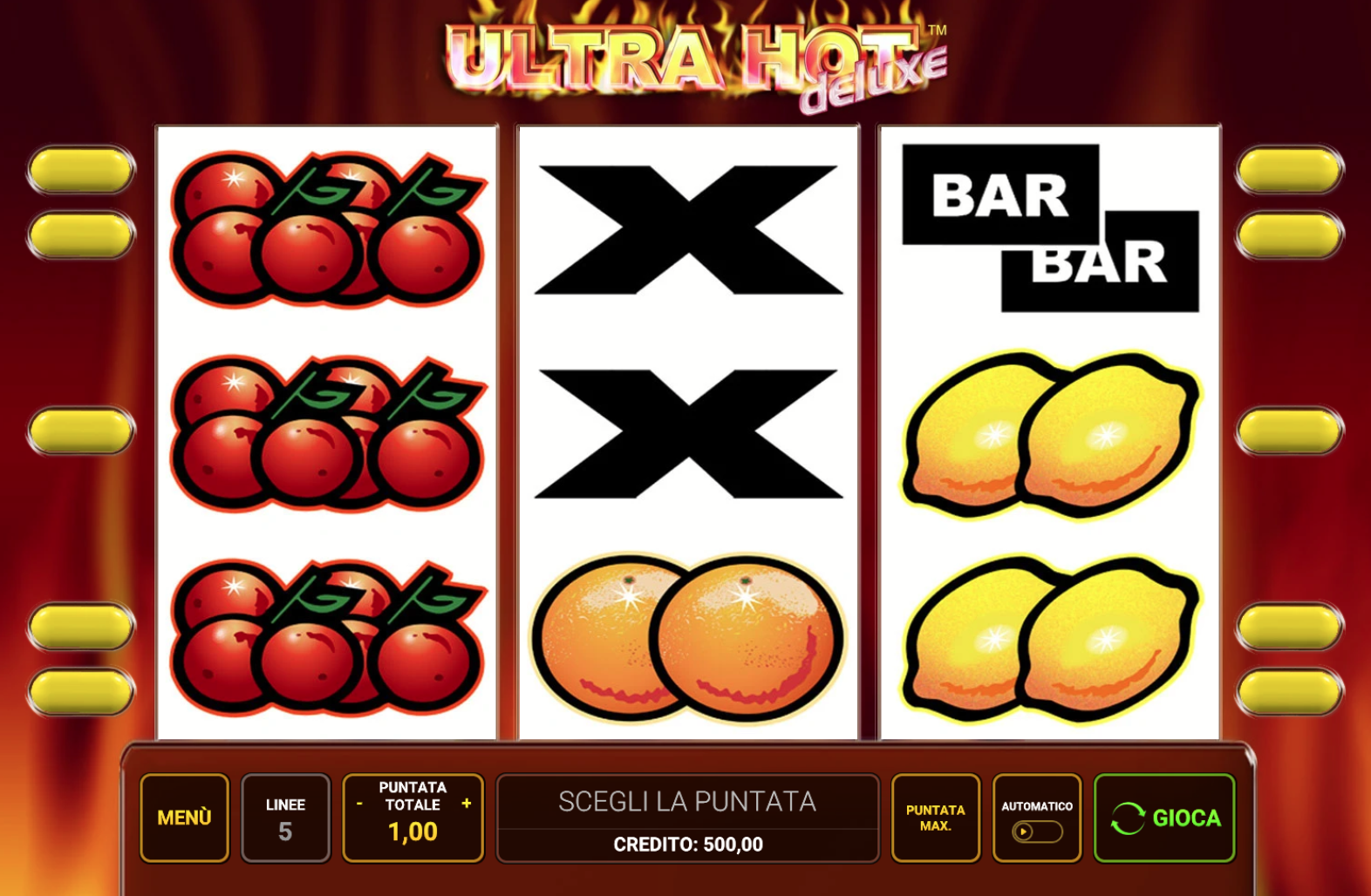 slot machine a 5 linee ultra hot deluxe