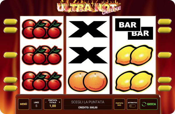 slot machine a 5 linee ultra hot deluxe