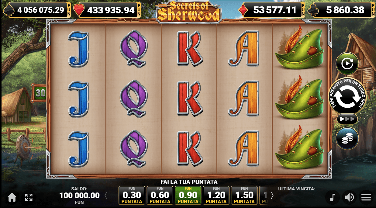 secrets of sherwood slot machine a 30 linee di pagamento