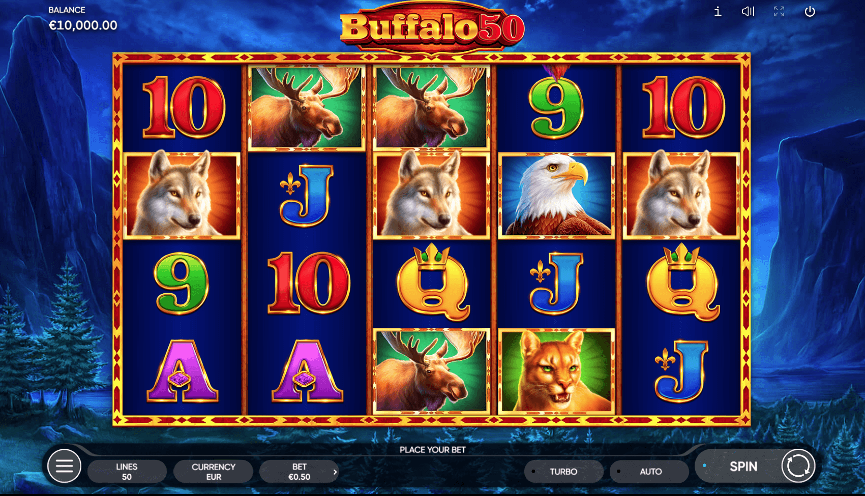 buffalo-50 slot machine a 50 linee di pagamento
